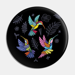 Colourful Hummingbirds, Sweet and Elegant Style Pin