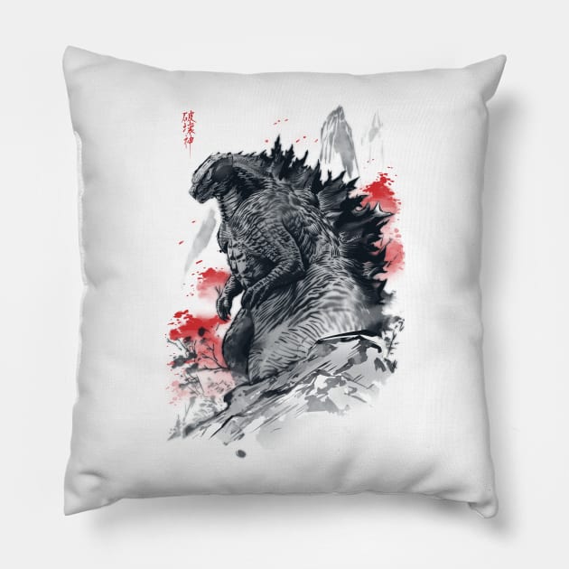 Fear the God of destruction Pillow by ddjvigo