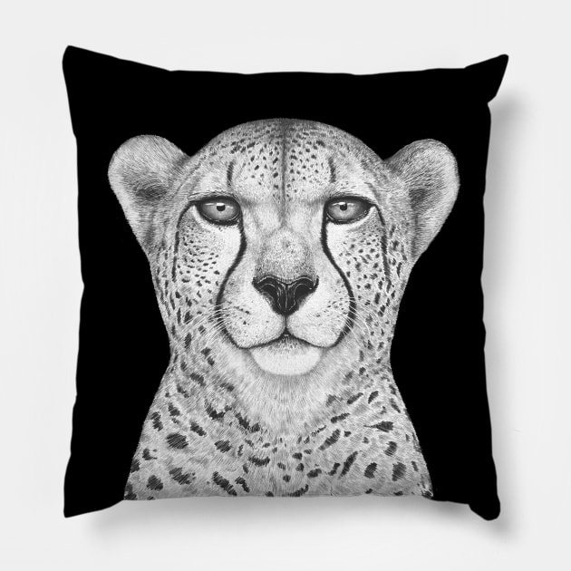 Cheetah Pillow by kodamorkovkart