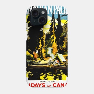 Vintage Travel - Outdoorsman Canadian Pacific Phone Case