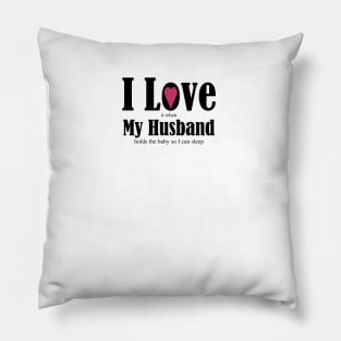 Gifts for a wife, I love my husband funny anniversary new baby gifts. Pillow
