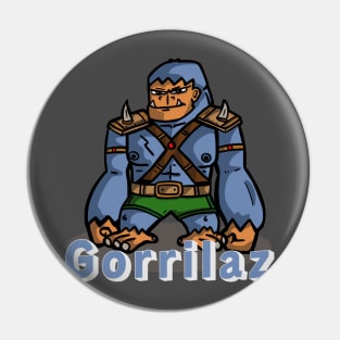 Gorilla Monster Warrior Pin