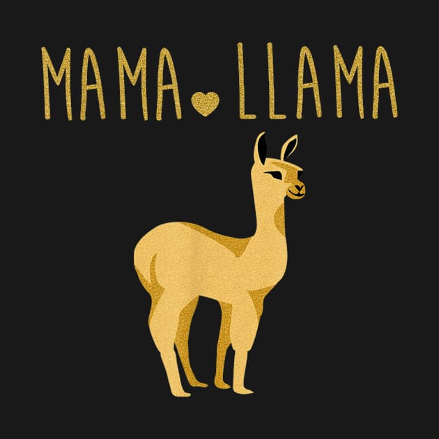 Mama Llama Funny T Shirt Gift For Mother's Day by Multitable