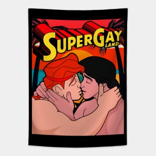 Love is Love Supergayland Design Tapestry