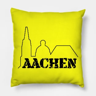 Minimalistischer Aachener Dom - Öcher Dom Pillow