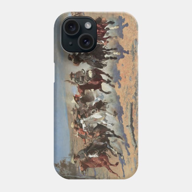 A Dash for Timber by Frederic Remington Phone Case by MasterpieceCafe