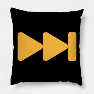 Forward button - orange Pillow