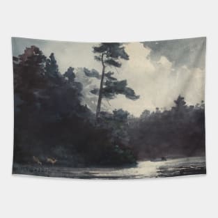 Adirondack Lake by Winslow Homer Tapestry