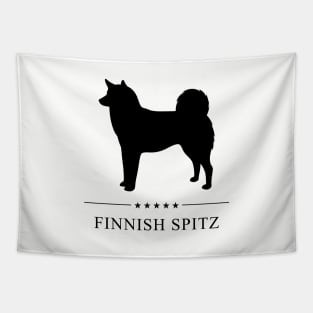 Finnish Spitz Black Silhouette Tapestry