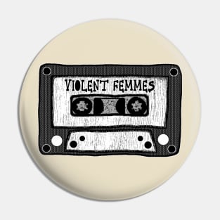 violent femmes cassette black and white Pin