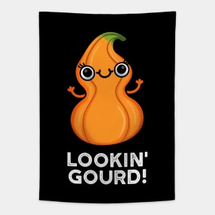 Looking Gourd Cute Veggie Pun Tapestry