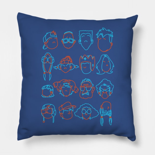 The Gang is Here Pillow by CoDDesigns