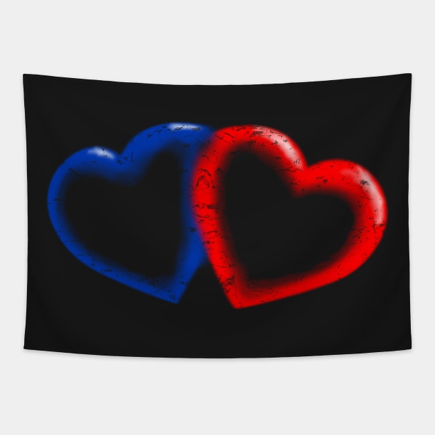 Two Hearts Tapestry by Underground Cargo