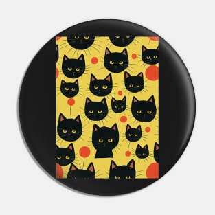 Black Cats for Cat lovers. Perfect gift for National Black Cat Day #15 Pin