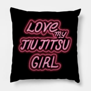 Love my jiu jitsu Girl - Valentine's gift bjj - Jiu jitsu gift for Valentine's Pillow