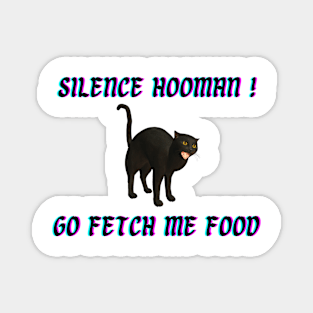 Silence Hooman! Go fetch me food! Magnet