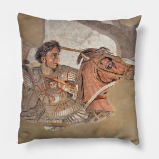 Alexander the Great mosaic Pillow