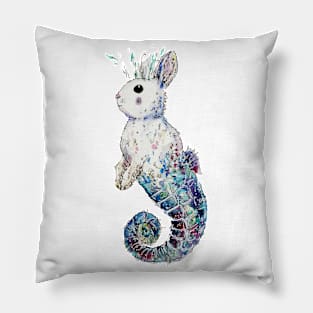 Seahorse Mermaid Bunny Pillow