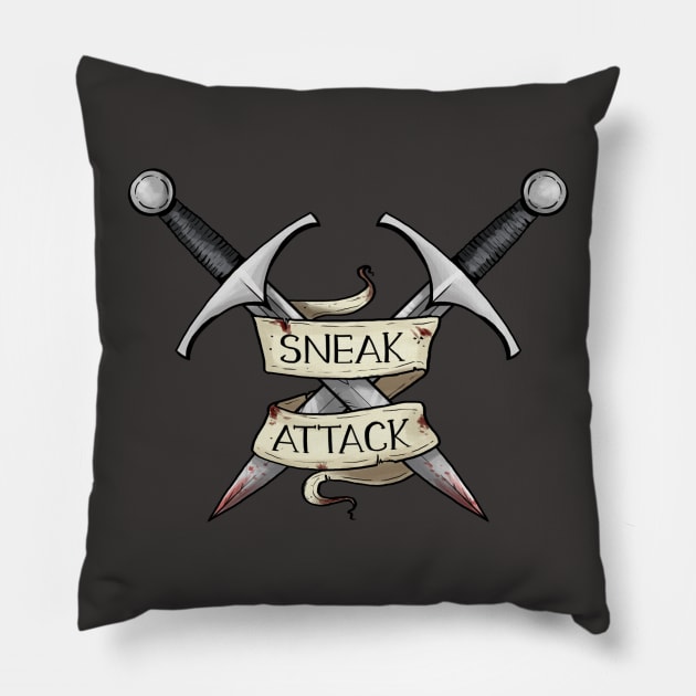 Rogue - Sneak Attack Pillow by Sheppard56