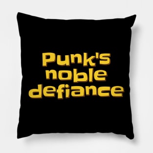 Punk Defiance Pillow