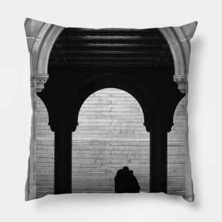 A Kiss Under The Arch, Central Park, NY, USA Pillow