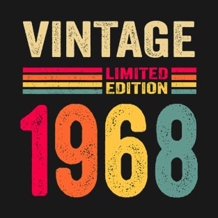 Vintage 1968 Limited Edition Birthday T-Shirt