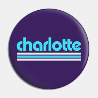 Retro Charlotte Stripes Pin