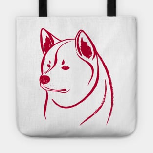 Akita Inu (White and Red) Tote