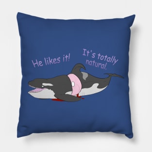 A Whale of a Lie Pillow