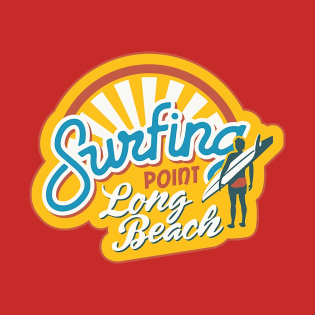 Surfing Point Long Beach by Wintrly