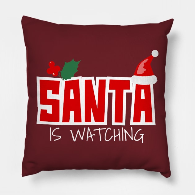 Watching Santa Pillow by TeePixelate