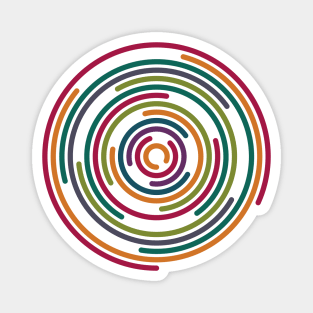 Rainbow circular Magnet