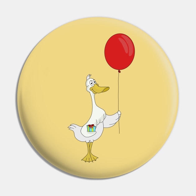 Happy Birthday Goose Pin by DiegoCarvalho