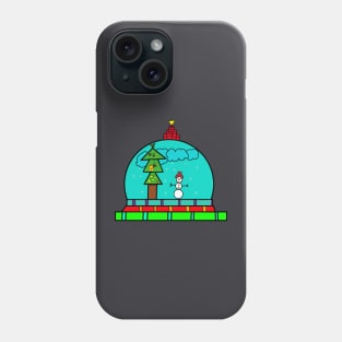 Little​ snowball​ with​ snowman Phone Case