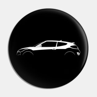 Hyundai Veloster Turbo Silhouette Pin