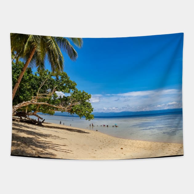 Panaraga Beach, Barobo, Surigao del Sur, Mindanao, Philippines Tapestry by Upbeat Traveler