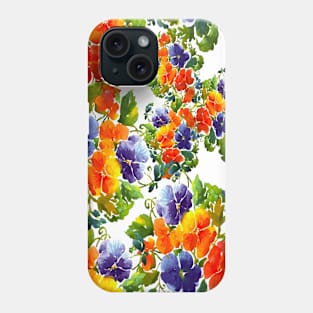 Colorful cute flowers Phone Case