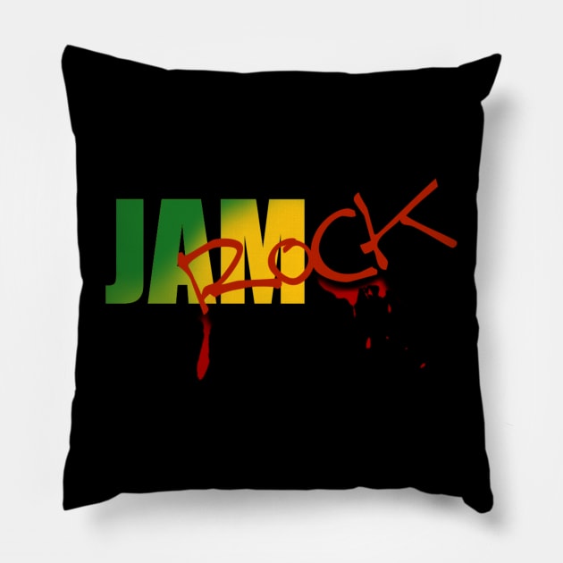 Jamrock Pillow by Timzartwork