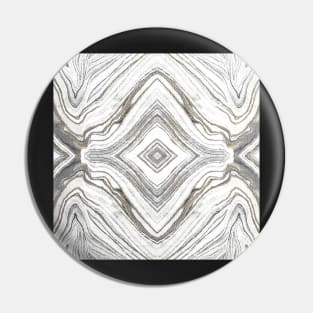 Modern Swirl Design Grey & Gold Pin