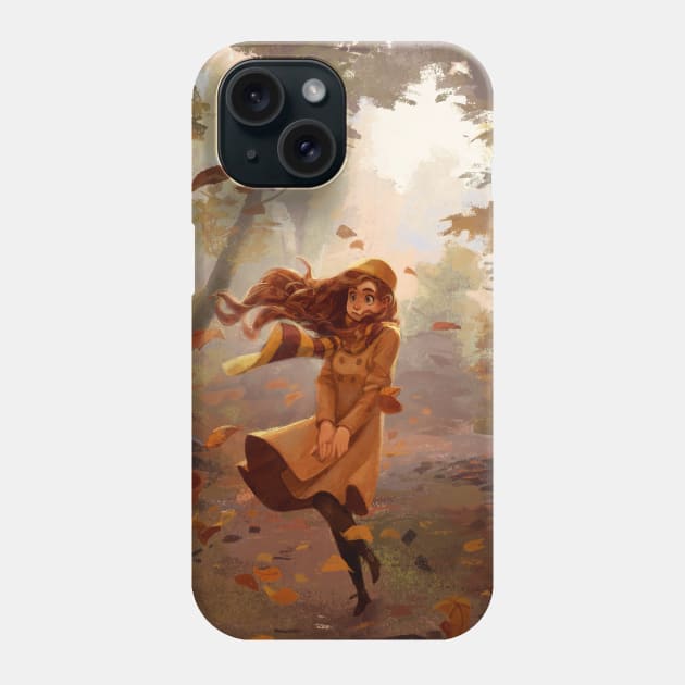 Windy day Phone Case by schmoedraws