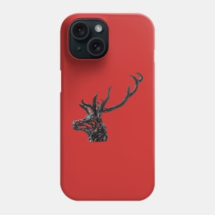 Stags Head Iron Sculpture Phone Case