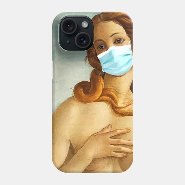 Venus Thorso Painting with Mask Phone Case by janbayer1981