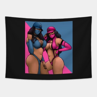 Kombat Sisters Tapestry