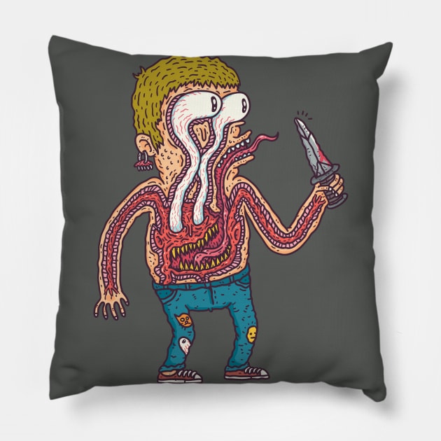 The Demon Inside Pillow by hex