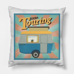 Vintage Touring Caravan Adventure Pillow