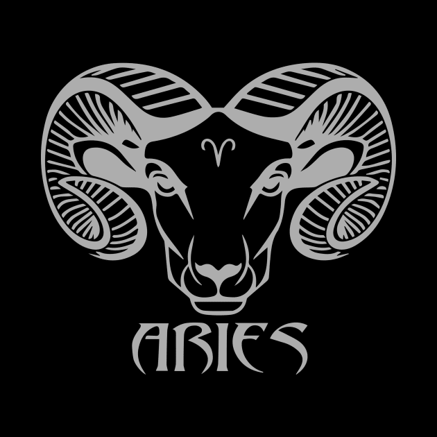 Aries Ram Horns Face by iK4