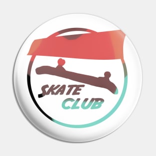 Skate Club Logo 2 Pin