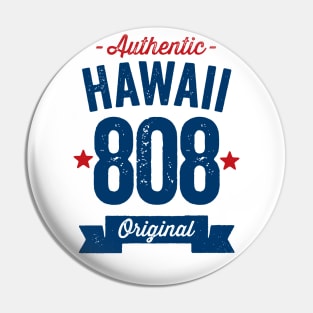 Authentic Hawaii 808 Area Code Pin