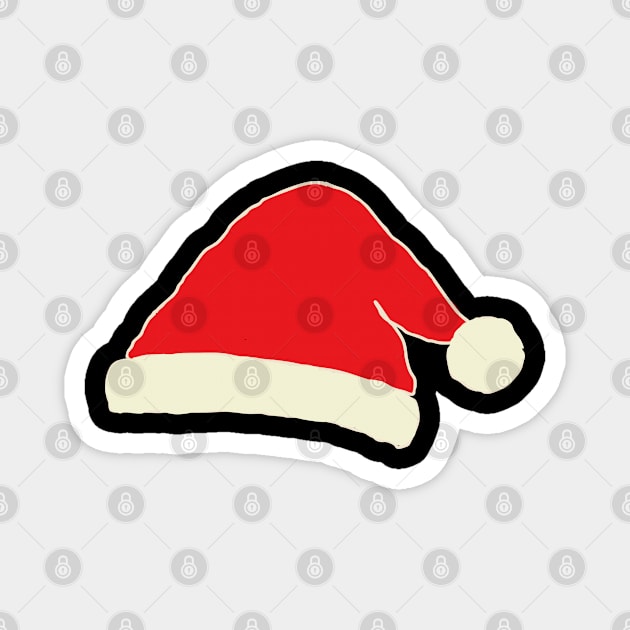 Santa hat Magnet by NomiCrafts