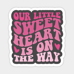 Little Sweetheart Pregnancy Announcement Valentines Day Magnet